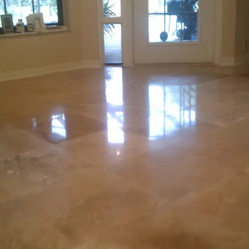 Travertine Floor Polishing